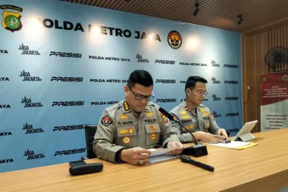 Kasubbid Penmas Bidhumas Polda Metro Jaya, Kombes Reonald Simanjuntak Saat Menggelar Konferensi Pers/ Dok. TB