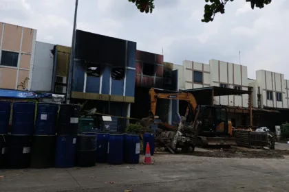 Kondisi Gudang Insektisida di taman tekno masih ada bau menyengat/ Dok. TU