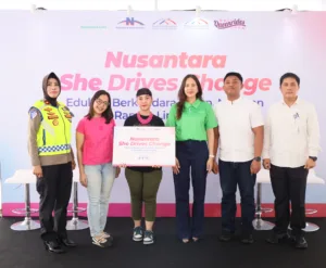 Kegiatan Nusantara She Drives Change di Rest Area KM 7 Tol BSD, Sabtu (25/4/2026). Kegiatan ini menjadi bagian dari program Corporate Social Responsibility (CSR) / Foto : Istimewa