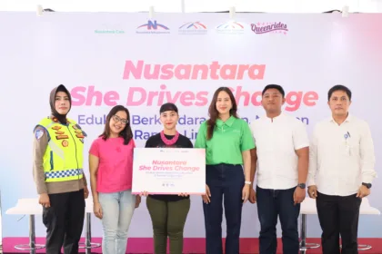 Kegiatan Nusantara She Drives Change di Rest Area KM 7 Tol BSD, Sabtu (25/4/2026). Kegiatan ini menjadi bagian dari program Corporate Social Responsibility (CSR) / Foto : Istimewa