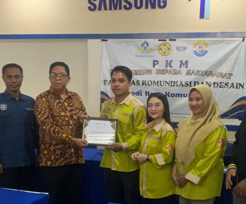 Kegiatan Pengabdian Kepada Masyarakat (PKM) di SMK Sasmita Jaya 2, Kota Tangerang Selatan, Kamis (23/4/2026) Mahasiswa Prodi Sistem Informasi dan Desain/ Dok. TU