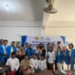 Program Speak Up yang digelar mahasiswa Program Studi Hukum Universitas Pamulang (Unpam) di SMKS Nusantara 1 Ciputat / Foto : Istimewa